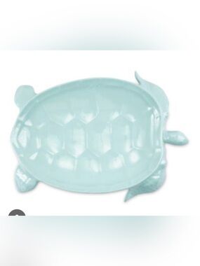 Vietri melamine incanto Sea Turtle Serving Platter in aqua